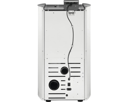 Pelletofen Rowi Ovale Stahl weiß 9,5 kW inkl. WiFi und Fernbedienung – Image 3