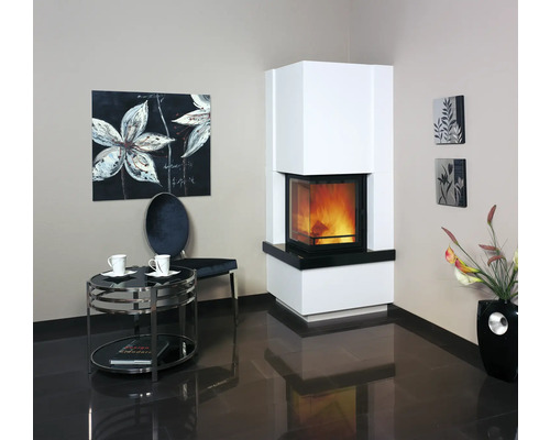 Kaminbausatz Hark Easy 500 Granit naturweiß/schwarz 8 kW – Image 2