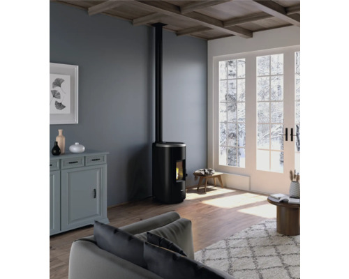 Pelletofen FreePoint Chrome 7 Stahl chrom 7 kW – Image 2