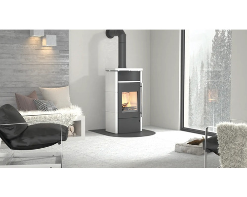 Kaminofen Accente Turin 2.0 Deluxe Sandstein 6 kW mit Wärmefach – Image 2